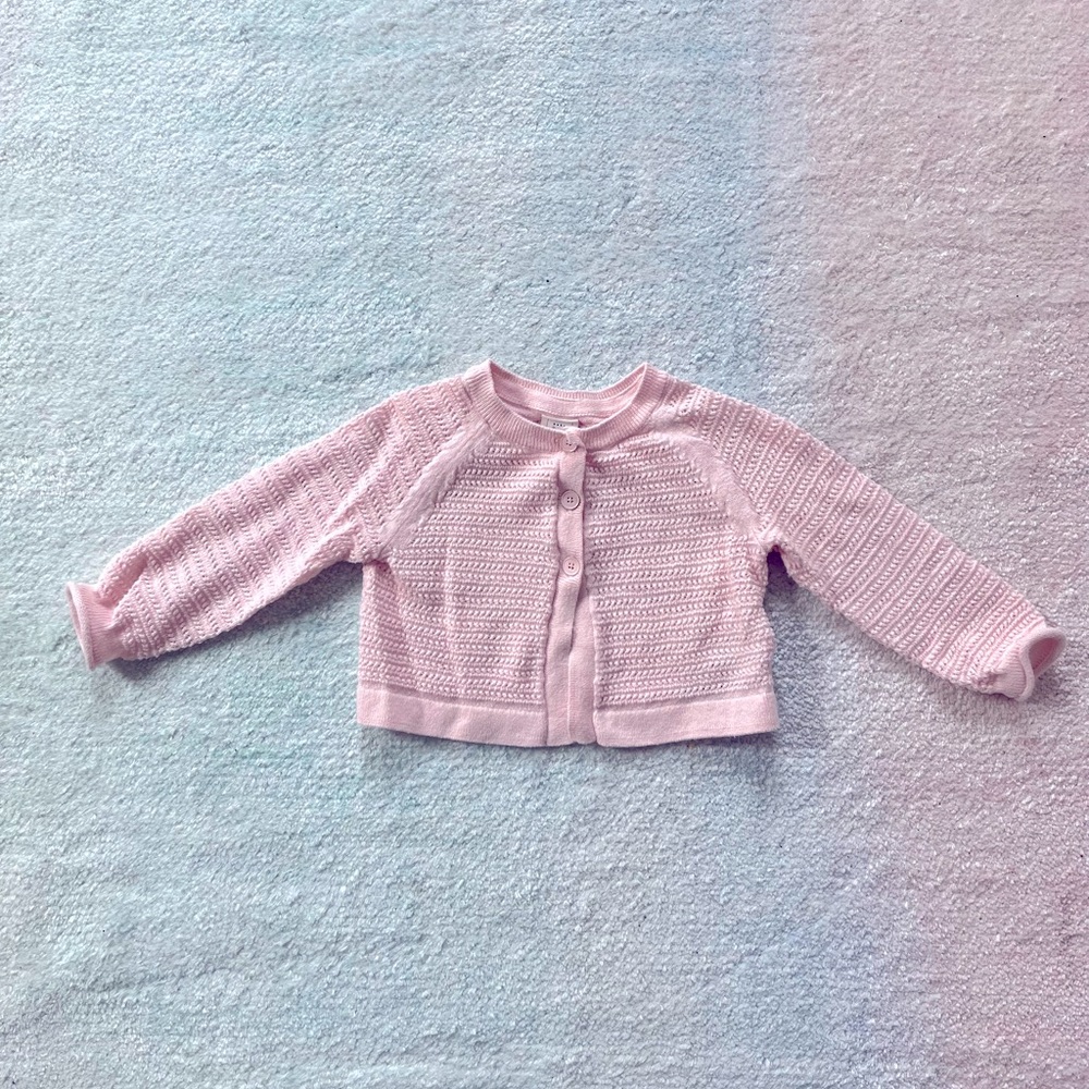 Baby Gap Pink Knit Cardigan - Size 12-18 Months